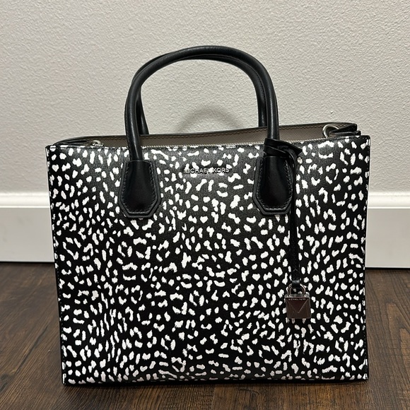 Mercer Leopard Leather Tote Bag - Picture 4 of 8